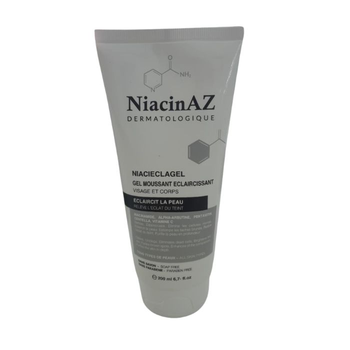 NIACINAZ NIACIECLAGEL GEL MOUSSANT ECLAIRCISSANT VISAGE ET CORPS 200 ML