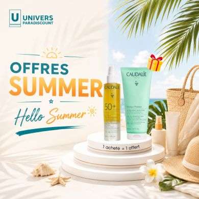 CAUDALIE OFFRE VINOSUN PROTECT EAU SOLAIRE SPF 50 + 150 ML+ LAIT REPARATEUR APRES SOLEIL 200ML OFFERT