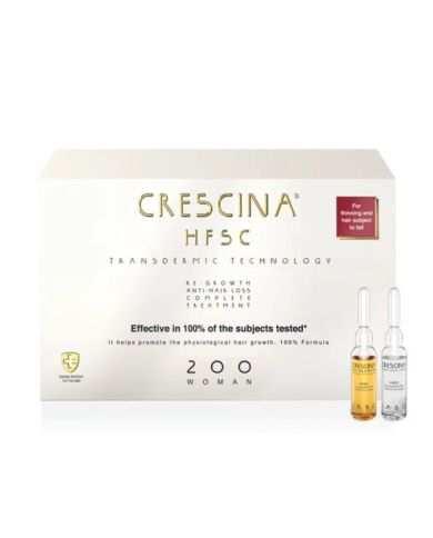 CRESCINA HFSC TRANSDERMIC TECHNOLOGYRE GROWTH ANTI HAIR LOSS TREATMENT 200 WOMAN 20 FLACONS