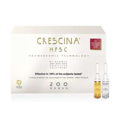 CRESCINA HFSC TRANSDERMIC TECHNOLOGYRE GROWTH ANTI HAIR LOSS TREATMENT 200 WOMAN 20 FLACONS