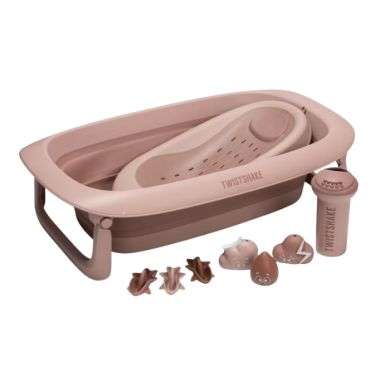 TWISTSHAKE PACK BAIGNOIRE + BERCEAU + RINCE TETE + JOUETS ROSE