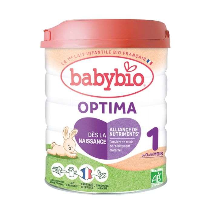 BABYBIO OPTIMA 1 LAIT 1ER AGE 400G 0-6 MOIS