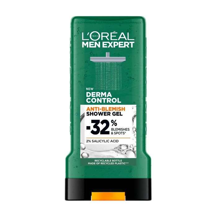 L'OREAL MEN EXPERT DERMA CONTROL GEL DOUCHE ANTI IMPERFECTION 300ML