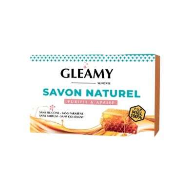 GLEAMY SAVON NATUREL AMANDE ET MIEL 100G