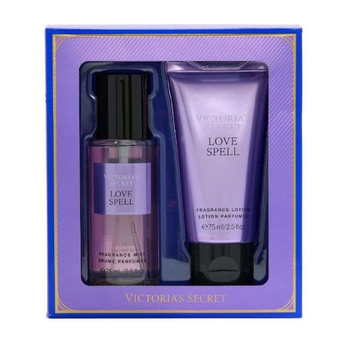 VICTORIAS SECRET LOVE SPELL COFFRET BRUME 75ML+ LOTION 75ML
