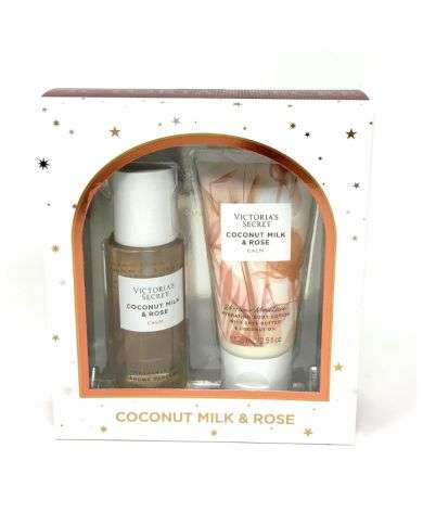 VICTORIAS SECRET COCONUT MILK ROSE COFFRET BRUME 75ML+ LOTION 75ML
