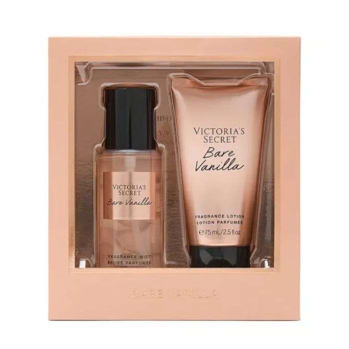 VICTORIAS SECRET BARE VANILLA COFFRET BRUME 75ML+ LOTION 75ML