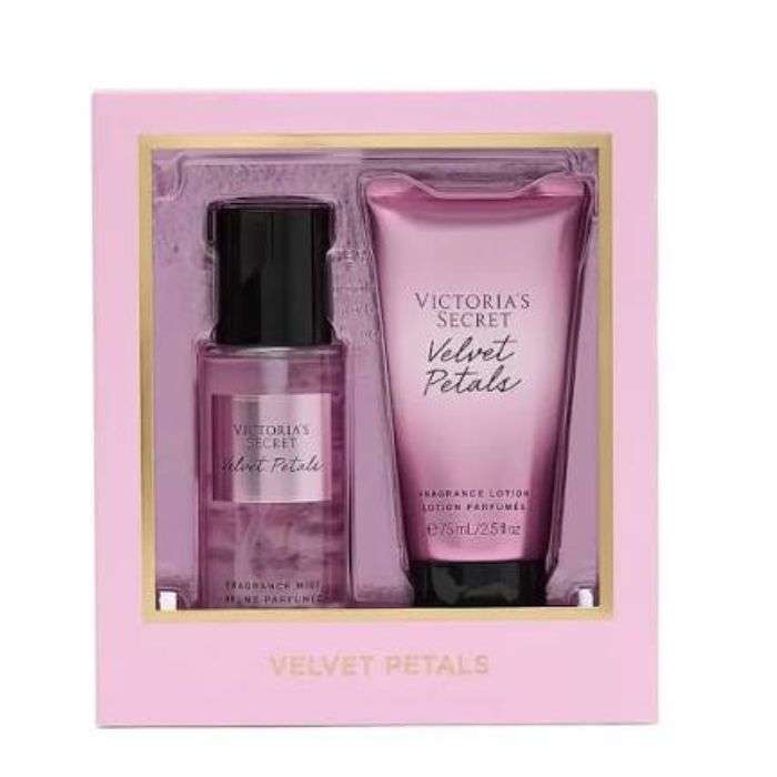 VICTORIAS SECRET VELVET PETALS COFFRET BRUME 75ML+ LOTION 75ML