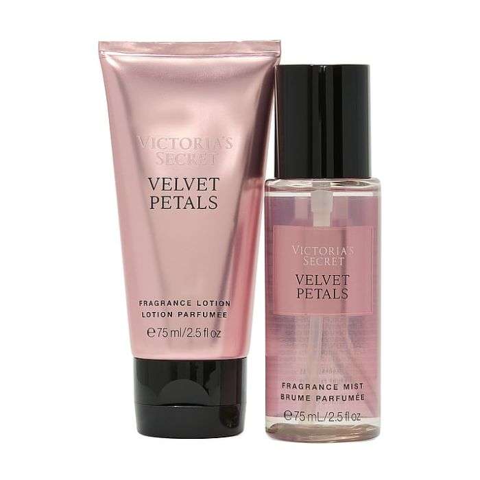 VICTORIAS SECRET VELVET PETALS COFFRET BRUME 75ML+ LOTION 75ML