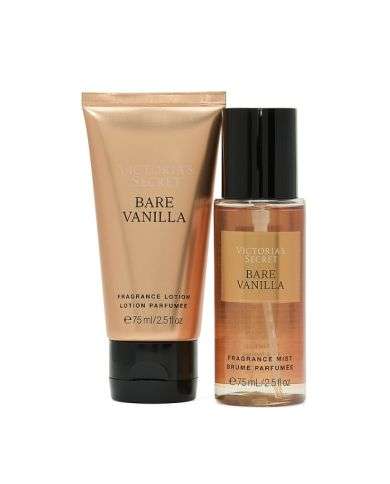VICTORIAS SECRET BARE VANILLA COFFRET BRUME 75ML+ LOTION 75ML
