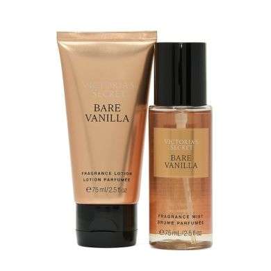 VICTORIAS SECRET BARE VANILLA COFFRET BRUME 75ML+ LOTION 75ML