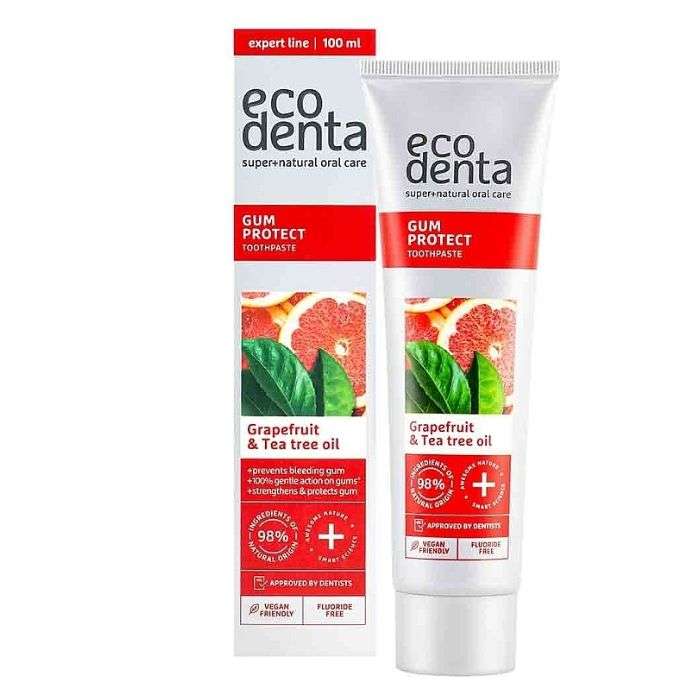 ECODENTA GUM PROTECT TOOTHPASTE GRAPEFUIT AND TEA TREE OIL 100 ML