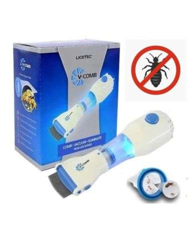 V-COMB LICETEC PEIGNE ELECTRIQUE ANTI POUX ET LENTES