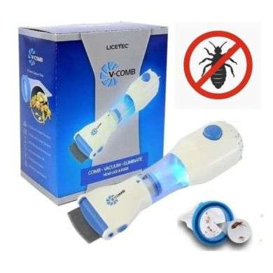 V-COMB LICETEC PEIGNE ELECTRIQUE ANTI POUX ET LENTES