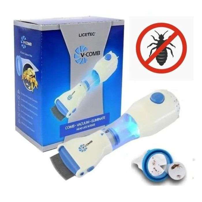 V-COMB LICETEC PEIGNE ELECTRIQUE ANTI POUX ET LENTES