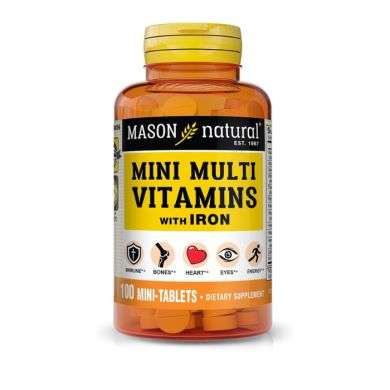 MASON NATURAL MINI MULTI VITAMINS WITH IRON 100 MINI TABLETS