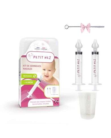 PETIT NEZ KIT DE SERINGUES NASALES +4 MOIS