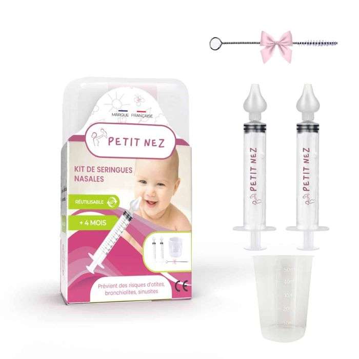 PETIT NEZ KIT DE SERINGUES NASALES +4 MOIS