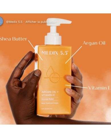 MEDIX 5.5 ARGAN OIL + VITAMINE E CREME CORPS 444ML