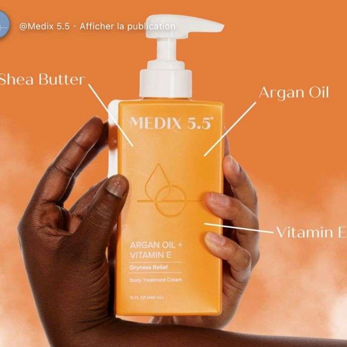 MEDIX 5.5 ARGAN OIL + VITAMINE E CREME CORPS 444ML