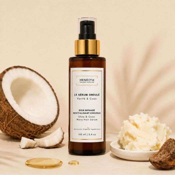 HENDIYA SERUM ONDULE REVITALISANT CHEVEUX BIPHASE KARITE ET COCO 100 ML
