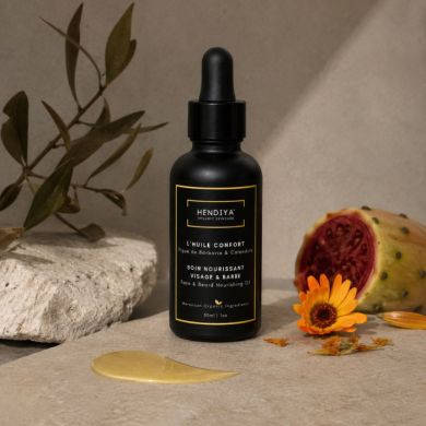 HENDIYA L'HUILE CONFORT SOIN NOURRISANT VISAGE ET BARBE 30 ML