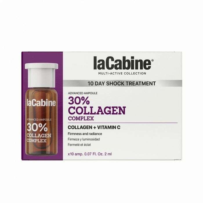 LA CABINE 10 JOURS TRAITEMENT 30% COLLAGEN COMPLEXE 10 AMPOULES