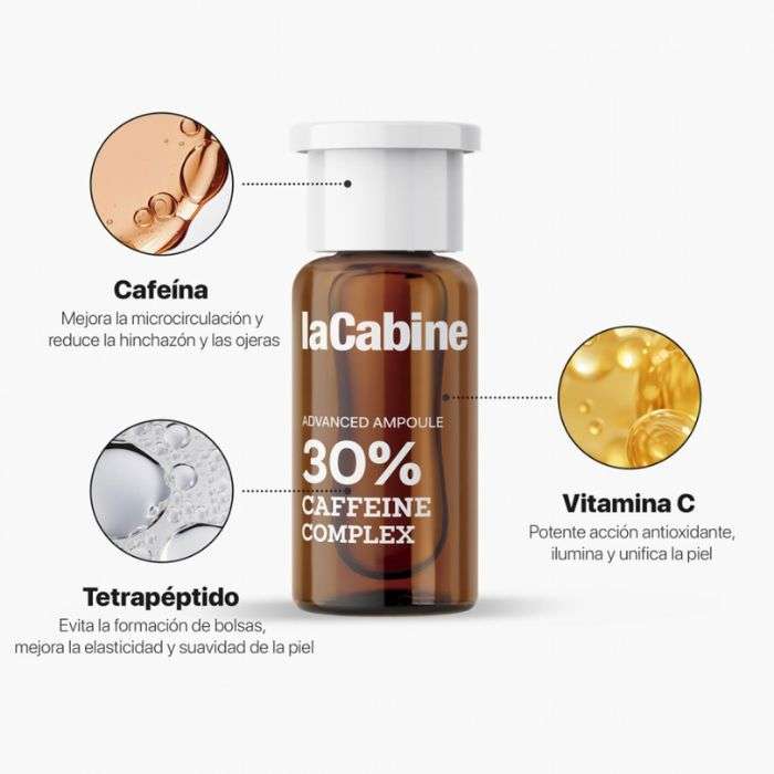 LA CABINE 10 JOURS TRAITEMENT 30% CAFFEINE COMPLEXE 10 AMPOULES