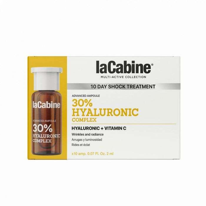 LA CABINE 10 JOURS TRAITEMENT 30% HYALURONIQUE COMPLEXE 10 AMPOULES