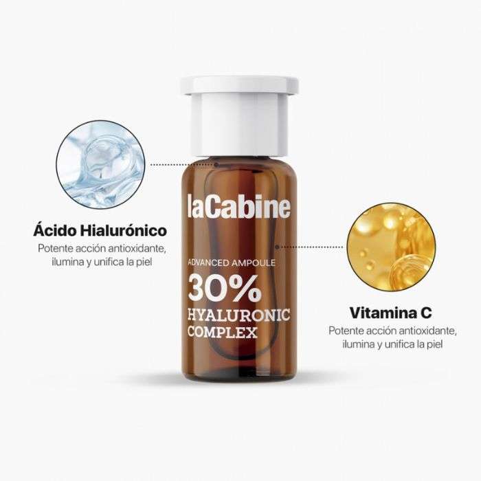 LA CABINE 10 JOURS TRAITEMENT 30% HYALURONIQUE COMPLEXE 10 AMPOULES