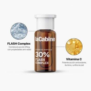 LA CABINE 10 JOURS TRAITEMENT 30% FLASH COMPLEXE 10 AMPOULES