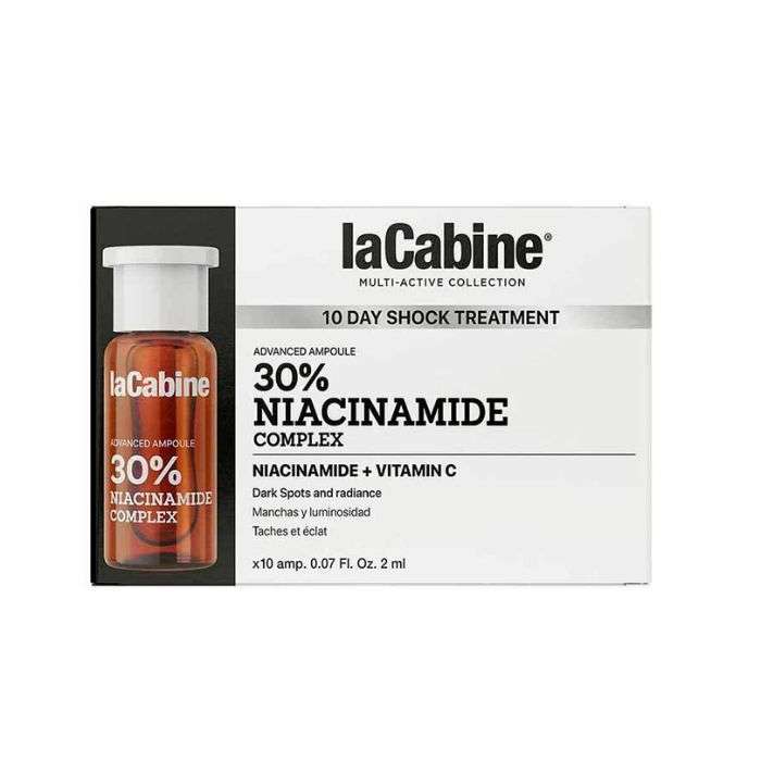 LA CABINE 10 JOURS TRAITEMENT 30% NIACINAMIDE COMPLEXE 10 AMPOULES