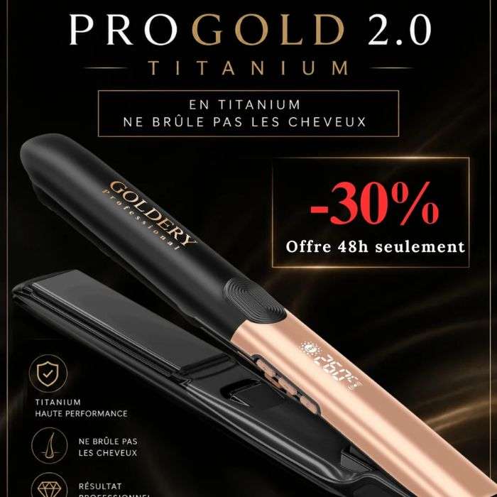 GOLDERY LISSEUR PROFESSIONAL TITANIUM IONIC PROGOLD 2.0