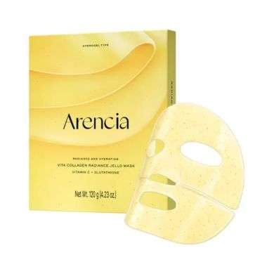 ARENCIA RADIANCE AND HYDRATING VITA C COLLAGEN RADIANCE JELLO MASQUE PACK DE 4
