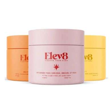 ELEV8 PACK BEAUTE MULTIVITAMINE OMEGA3 ET GUMMIES CHEVEUX ET ONGLES