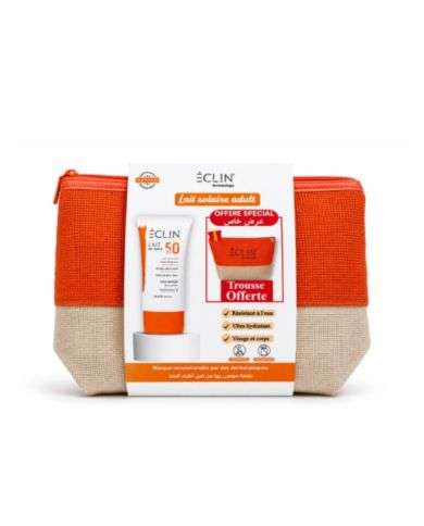ECLIN LAIT SOLAIRE ULTRA HYDRATANT SPF 50+ 150 ML + TROUSSE OFFERTE