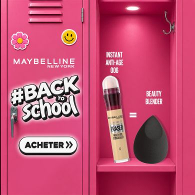 MAYBELLINE OFFREERASER INSTANT ANTI AGE ANTI CERNES + BEAUTY BLENDER OFFERT