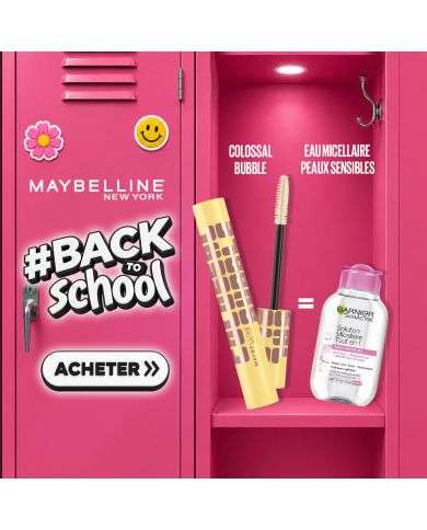 MAYBELLINE PACK COLOSSAL BUBBLE MASCARA + SOLUTION MICELLAIRE VITAMINE C 100 ML