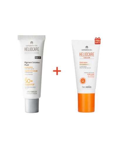 CANTABRIA OFFRE HELIOCARE 360 PIGMENT SOLUTION FLUID SPF 50 + HELIOCARE COLOR GELCREAM TEINTE LIGHT OFFERT