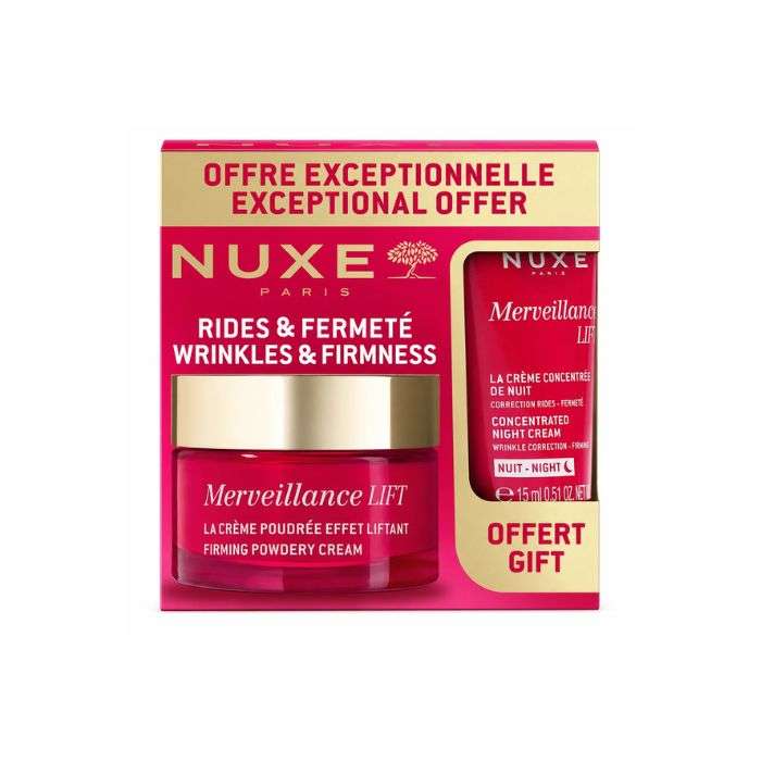 NUXE OFFRE MERVEILLANCE LIFT LA CREME POUDREE EFFET LIFTANT 50 ML + CREME CONCENTREE DE NUIT 15 ML OFFERT
