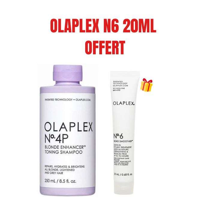 OLAPLEX OFFRE SHAMPOOING TONIFIANT 4P BLONDE ENHANCER 250 ML + OLAPLEX N6 20ML OFFERT