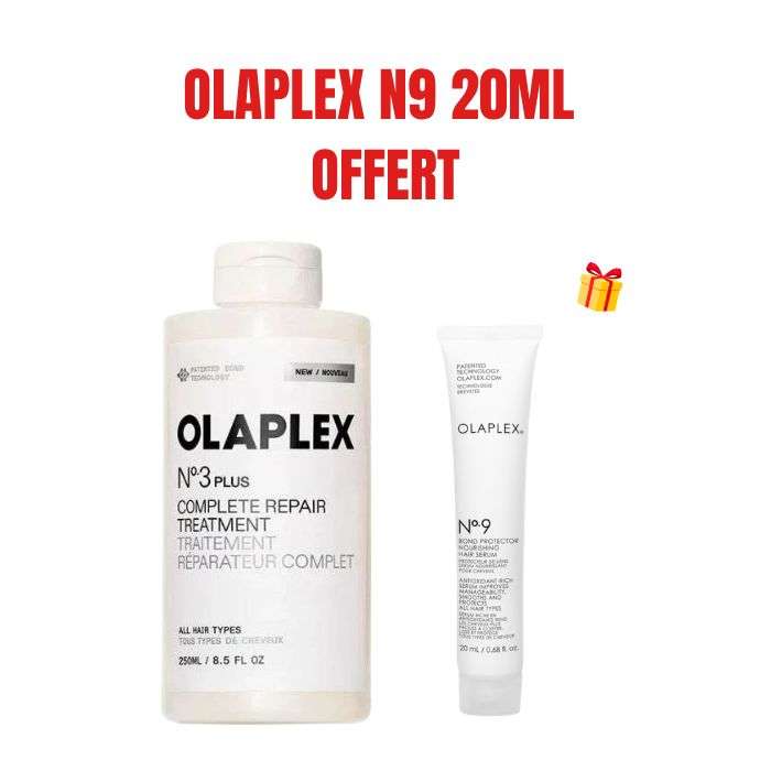 OLAPLEX OFFRE N3 PLUS TRAITEMENT REPARATEUR COMPLET 250ML + OLAPLEX N9 20ML OFFERT