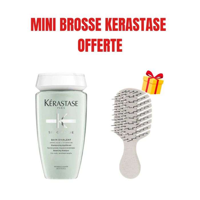 KERASTASE OFFRE SPECIFIQUE BAIN DIVALENT 250 ML + MINI BROSSE KERASTASE OFFERTE