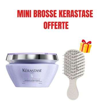 KERASTASE OFFRE BLOND ABSOLU MASQUE ULTRA VIOLET200ML + MINI BROSSE KERASTASE OFFERTE