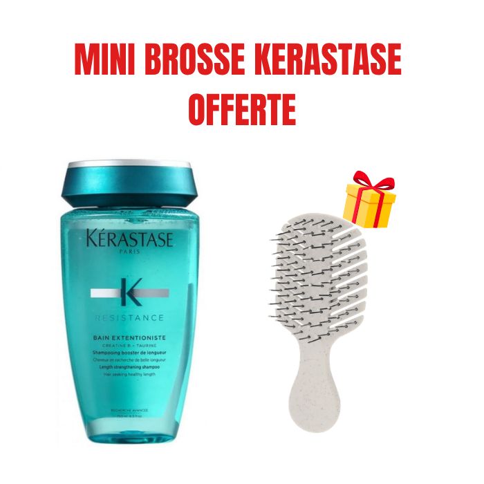 KERASTASE OFFRE RESISTANCE BAIN EXTENTIONISTE 250 ML + MINI BROSSE KERASTASE OFFERTE