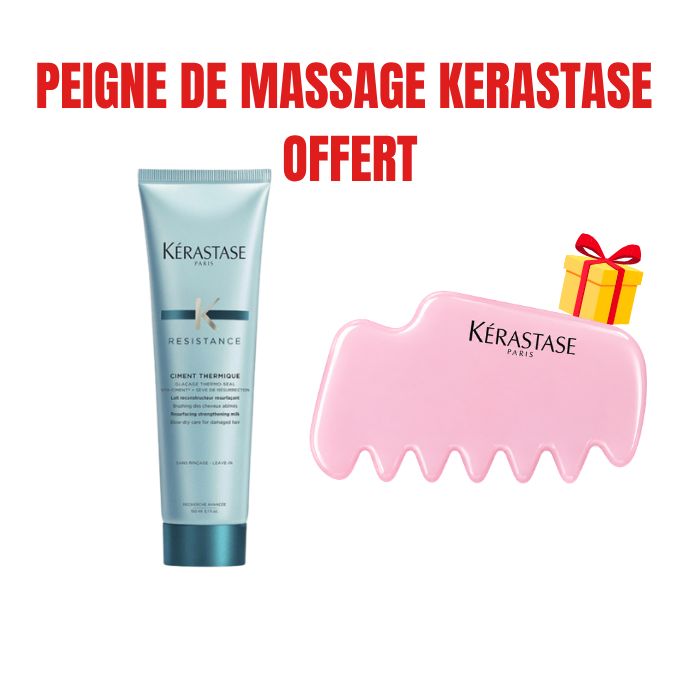 KERASTASE OFFRE RESISTANCE CIMENT THERMIQUE 150 ML + PEIGNE DE MASSAGE OFFERT