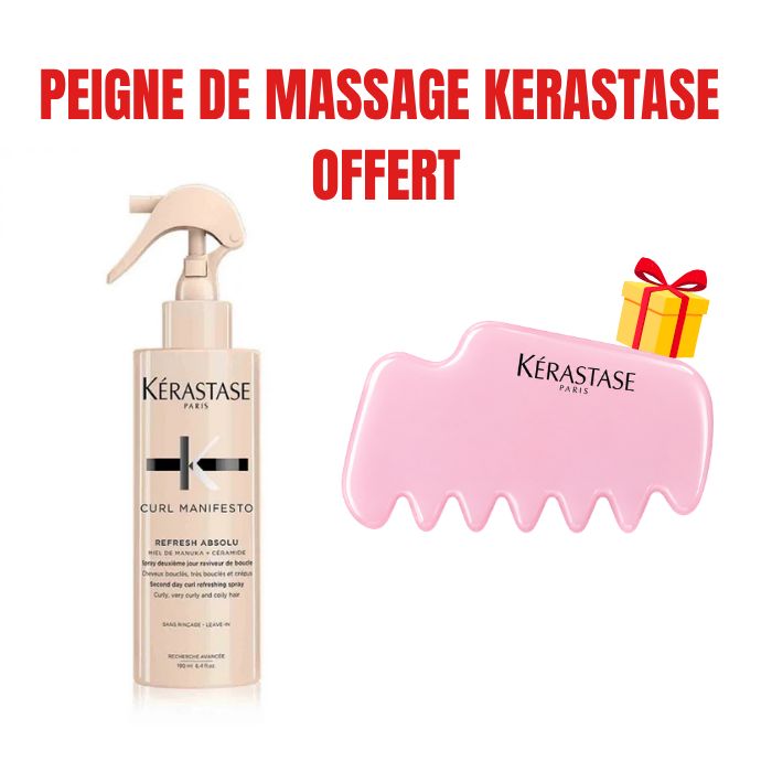 KERASTASE OFFRE CURL MANIFESTO REFRESH ABSOLU 190ML + PEIGNE DE MASSAGE OFFERT