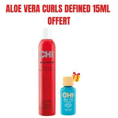 CHI OFFRE INFRA TEXTURE SPRAY FIXATIF A DOUBLE ACTION 284 G + ALOE VERA CURLS DEFINED 15 ML OFFERT