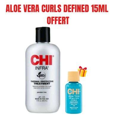 CHI OFFRE INFRA THERMAL PROTECTIVE TREATMENT 355 ML + ALOE VERA CURLS DEFINED 15 ML OFFERT