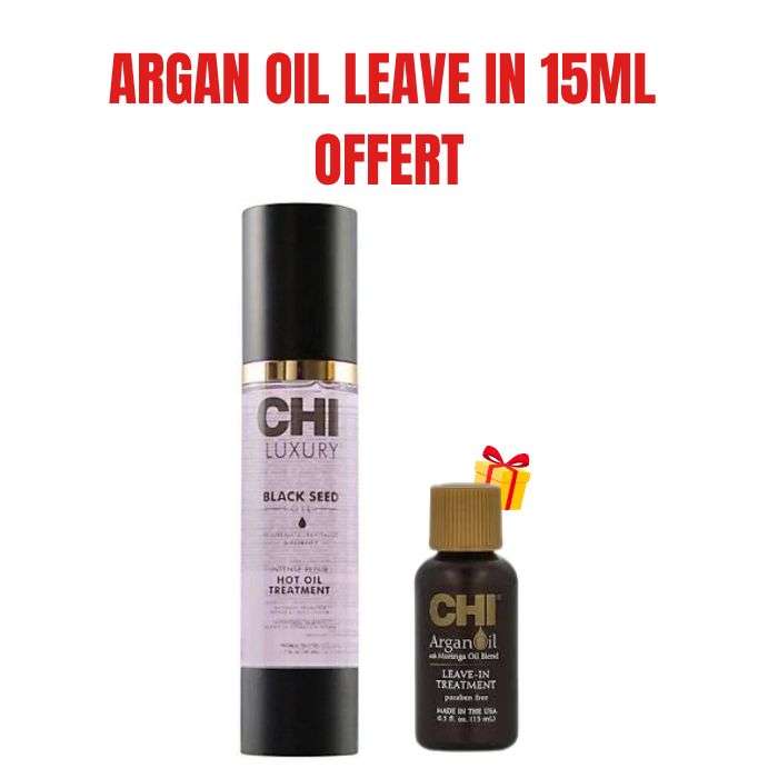 CHI OFFRE LUXURY BLACK SEED HUILE TRAITANTE INTENSE REPAIRE + ARGAN OIL LEAVE IN TREATMENT 15 ML OFFERT